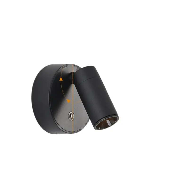Aplique de pared magnético Lámpara de escritorio LED Control remoto 3 colores regulable 360 °     Luz nocturna de cabecera de dormitorio recargable por USB giratoria - 1