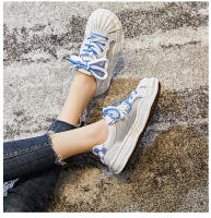 Zapatos blancos nuevos de piel de concha, zapatos de plataforma con suela gruesa, zapatos deportivos transpirables y versátiles para mujer. - details 25