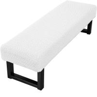 Funda elástica de Jacquard para banco de comedor, funda extraíble antipolvo para sala de estar, Protector de asiento de banco lavable - details 18