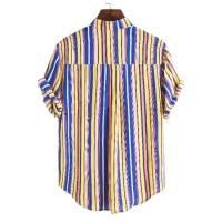 Camisa de manga corta con estampado de cuello hawaiano para hombre, forro floral, 2020 - details 30