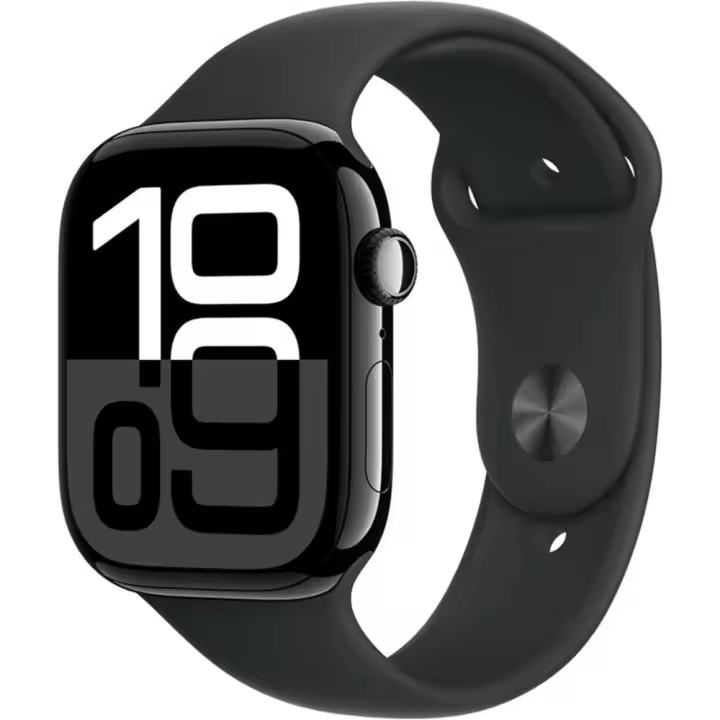 Apple Watch Series 10 GPS Cellular 46 mm Aleación de Aluminio y Correa Deportiva Negra - Talla M/L - 1
