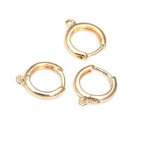 Aretes de Cuerda de Metal Dorado de 18K Diseño Redondo Rectangular de Alta Calidad - details 78