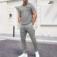 [Conjunto de polo versátil] Conjunto de polo versátil de color sólido para hombre: ropa informal para exteriores con bolsillos y pantalones cortos a juego - details 5