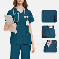 Uniformes médicos de enfermería de alta calidad, uniformes de enfermeras de clínica dental de belleza para mascotas unisex, conjuntos de batas multicolores para hombres - details 6