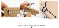 Herramienta de costura de cuero DIY, máquina de coser manual de cuero, hilo encerado para artesanía de cuero, tiras de cinturón de costura de borde, herramientas de Zapatero - details 1