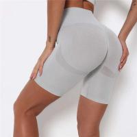 Pantalones cortos deportivos mejorados de yoga sin costuras para mujer, cintura alta, entrenamiento, ciclismo - details 27