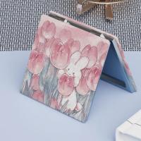 Espejo de maquillaje plegable de doble cara portátil, espejo de aumento cuadrado de tulipán, espejo de tocador compacto de bolsillo, espejos para estudiantes - details 4
