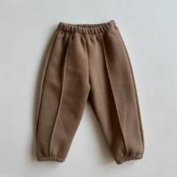 Otoño niños niños niñas Casual pantalones de lana cálidos pantalones para niños - details 4