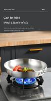 Sartén de acero inoxidable 304, sartén antiadherente multifuncional sin recubrimiento, herramientas de cocina plegables, utensilios de cocina - details 4