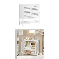 Carro Utilitario con 2 Estantes y 2 Bandejas Mueble Auxiliar de Ruedas para Baño, Cocina - details 25