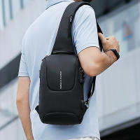 MARK RYDEN TSA Lock-Bolso cruzado para hombre, impermeable, con carga USB, para el pecho, de viaje corto, bandolera de pecho - details 3