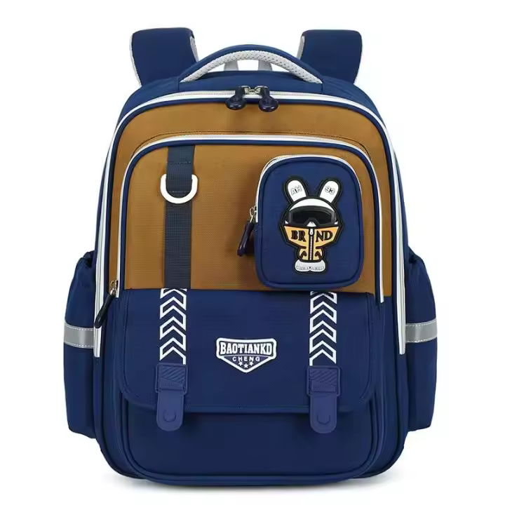 Nuevo estudiante de tendencia 1-6 grados reduce la carga, mochila impermeable de gran capacidad para niños y niñas - 1