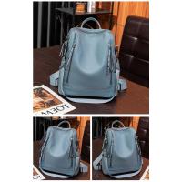 Mochila De piel auténtica para mujer, bolso de viaje de alta calidad, informal, de hombro, 2023 - details 2