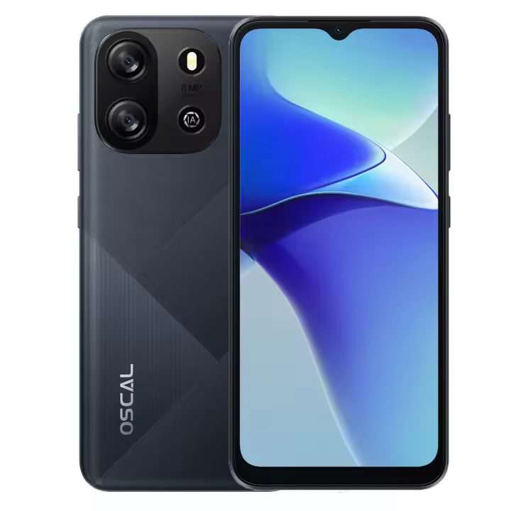 Blackview Oscal FLAT 1C Smartphone de 6.51 Pulgadas con Pantalla de Alta Definición de 60HZ, 2GB de Ram, 32GB de Almacenamiento, 4700mAh de Batería, Reconocimiento Facial, Conectividad USB Tipo-C, Androide 13 - 1