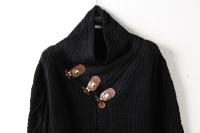 Suéter de punto tipo cárdigan de un solo pecho con cuello alto para hombre, para otoño e invierno - details 22