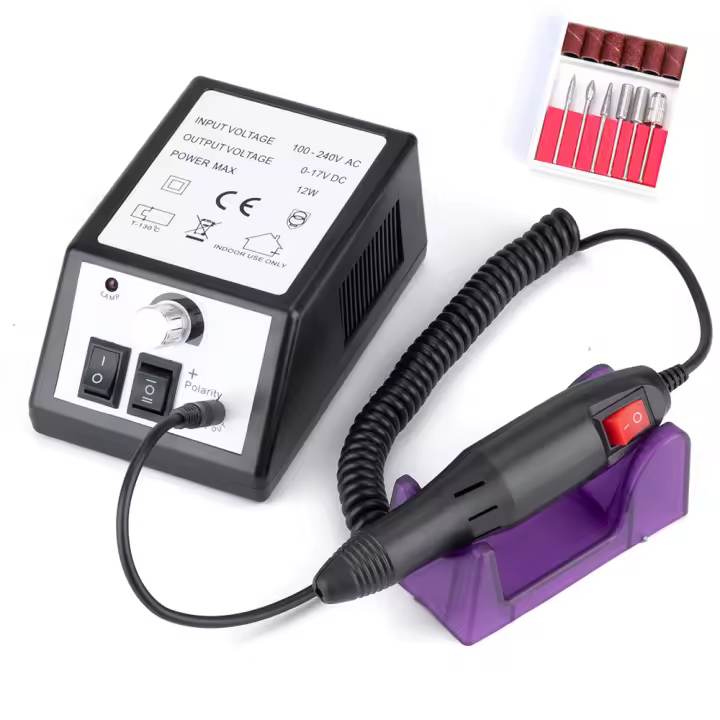Taladro Eléctrico para uñas, Aparato para manicura, eliminadores de esmalte de Gel, juego de manicura - 1