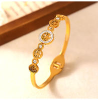 Pulsera de Maple inoxidable de Árbol DE LA Vida Hueco pulsera de Mujer - details 6