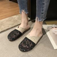 Verano nuevas zapatillas de mujer malla transpirable fondo plano pie arrastre de las mujeres de gran tamaño de comercio exterior zapatillas de mujer - details 15