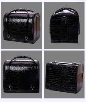 Caja de cosméticos de cuero PU para mujer, bolso impermeable de gran capacidad para maquillaje de tatuaje de viaje, nuevo - details 8