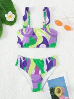 Bikini de cintura alta, Tre 2025 para mujer, conjunto de Bikini Bandeau Sexy para mujer, Tre de natación de playa brasileño para mujer - details 23