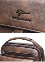 Canguro-Bolso de hombro Vintage para hombre, bandolera de cuero dividido, novedad de 2020 - details 11
