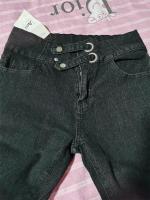 Jeans de Terciopelo de Tobillo Alto Pantalones de Denim Cálidos para Mujer en Otoño-Invierno - details 5