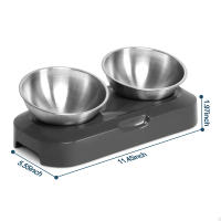 Lindo cuenco para gatos con soporte, comedero para mascotas individual/Doble - details 1