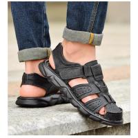 Zapatos Informales De Piel Auténtica Para Hombre, Sandalias Clásicas De Alta Calidad, Zapatillas Transpirables Para Caminar Al Aire Libre, Ideales Para El Verano - details 19