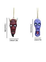 Decoración gótica de Halloween, colgante de vampiro y Diablo, artesanías de resina para fiesta en casa, novedad - details 0