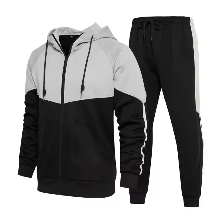 Conjunto de ropa deportiva informal para hombre, sudadera, pantalones, tallas europeas - 1