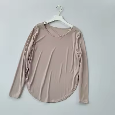 ose ropa deportiva para correr para mujer, secado rápido, traje de yoga grande, informal, transpirable y que absorbe el sudor, camisa de manga larga - 1