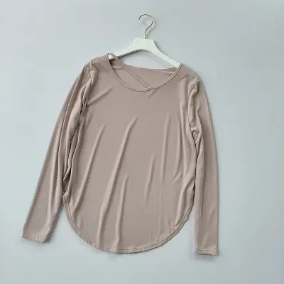 ose ropa deportiva para correr para mujer, secado rápido, traje de yoga grande, informal, transpirable y que absorbe el sudor, camisa de manga larga - 1