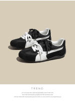 Cuero Ankola rojo casual zapatos de entrenamiento moral Forrest Gump zapatos nuevo retro cordones color coincidencia de cuero casual zapatos de mujer - details 27