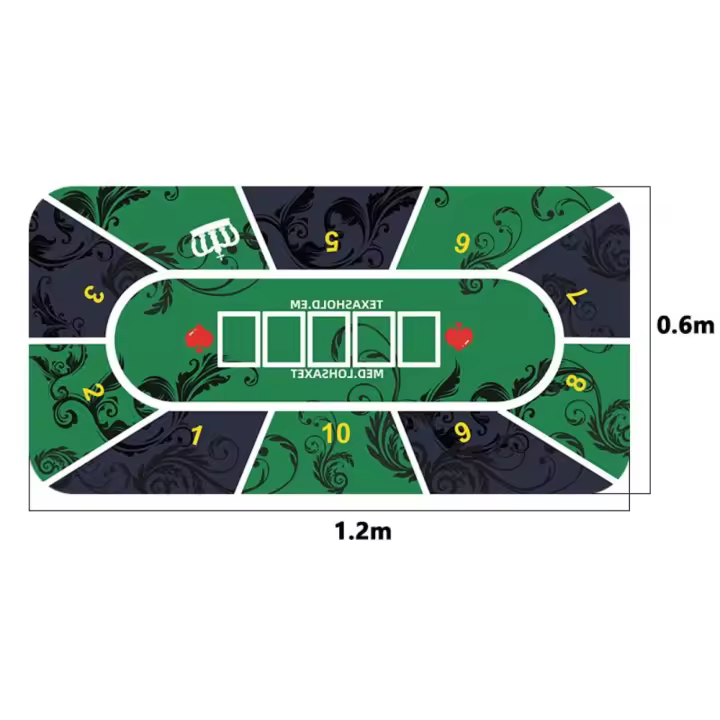 Baze Poker-mantel de Texas Hold'em, 21 puntos, Tapis de mesa de póquer, impermeable, ruleta, paño de Casino - 1