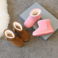 Nuevas botas de nieve de princesa de dibujos animados a la moda, zapatos de invierno de piel esponjosa para niñas, precio bajo para niños - details 0