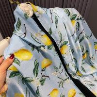 Nueva moda, suave bufanda de viscosa Floral con árbol de limón, chal bohemio elegante con flecos finos para mujer, perfecto para viajes y Hijab musulmán informal 2025 - details 5
