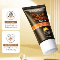 Crema bronceadora de bronce y protector solar SPF90, loción bronceadora corporal con brillo Natural y crema bloqueadora solar aislante UV, conjunto de cuidado de bronceado para cara y cuerpo - details 5