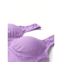 Sujetador deportivo con almohadillas incorporadas, transpirable, alta elasticidad, sin aros, perfecto para yoga, fitness, correr - details 9