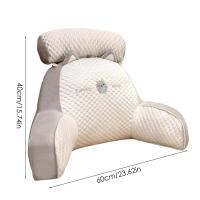 Almohada de lectura triangular de seda Ideal para embarazadas, respaldo grande, almohadas para sofá y cama - details 13