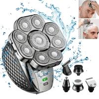 Afeitadora Eléctrica de Cabeza Calva para Hombres Recargable, 9 Cuchillas, Corte de Barba, Nose y Oreja Productos de Belleza - details 6
