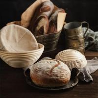 Walfos Cestas de fermentación de masa de ratán natural Cesta de prueba de pan de mimbre Baguette de campo Banneton de masa de pan francés - details 8