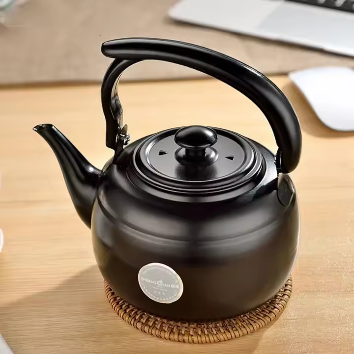 Tetera de acero inoxidable, hervidor de café, utensilios de cocina para restaurante, 1000ML - 1