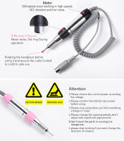 Kit de Máquina de Manicura KADS 30W 35000RPM para Arte de Uñas con Batería Herramientas de Belleza para Uñas y Pedículas Marca KADS - details 4