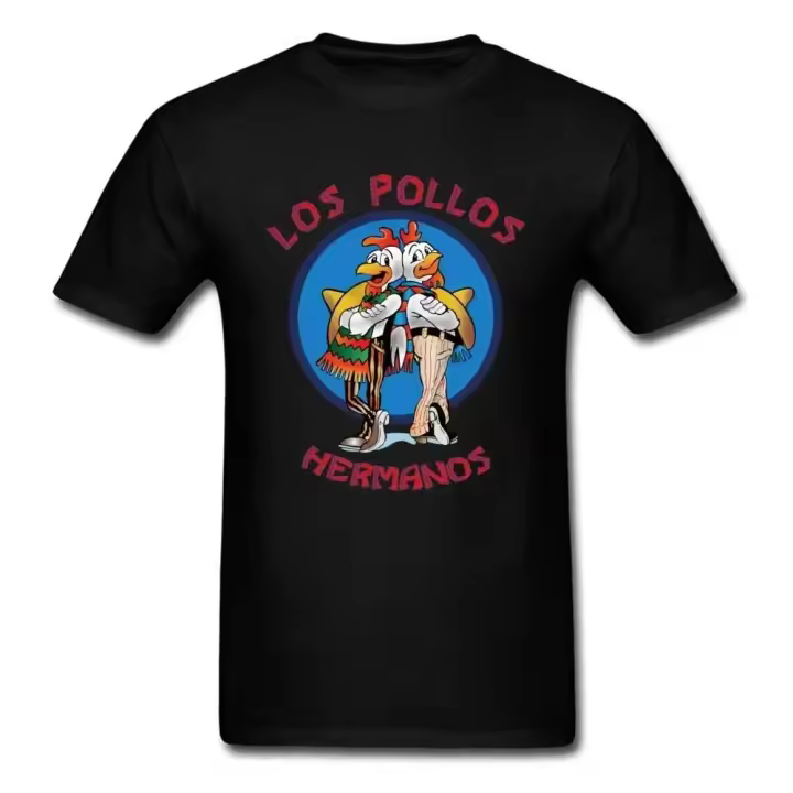 Los Pollos Hermanos Breaking Bad Camisetas con estampado 3D de talla grande para hombre y mujer, deportes informales de calle, transpirables, de secado rápido - 1