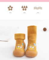 Calcetines gruesos de tubo alto para niños y niñas, medias de fondo suave para interiores, Otoño e Invierno - details 1