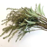 Planta Artificial de tacto Real, rama de fruta, arte Floral realista, plantas verdes simuladas, plantas falsas hechas a mano, decoración para el hogar y la Oficina - details 5