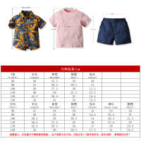 Ropa de verano para niños, camisas de manga corta estampadas, camisetas para bebés, conjunto informal de tres piezas, festival del Agua con salpicaduras - details 32
