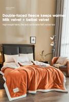 Manta de Invierno Gruesa y Cálida Forro de Cama de Lujo Manta de Sofá Cubierta de Cama Doble para Hogar - details 4