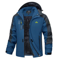 MAGCOMSEN Winter Men's Thicken Fleece Parkas Warm Waterproof Ski Snow Coat Windproof Multi-Pockets Jacket - details 23