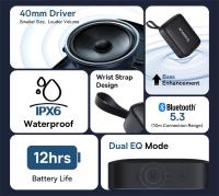 Baseus AeQur 30 Mini altavoz bluetooth portátil, IPX6 resistente al agua, Controladores grandes de 40 mm, altavoz bluetooth - details 1